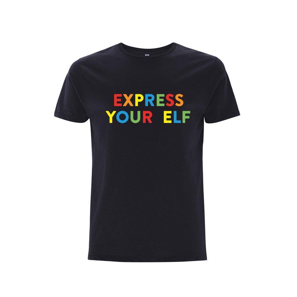 Men's Express Clothing Logo - EXPRESS YOUR ELF Christmas Men's T Shirt. Parent Apparel Ltd