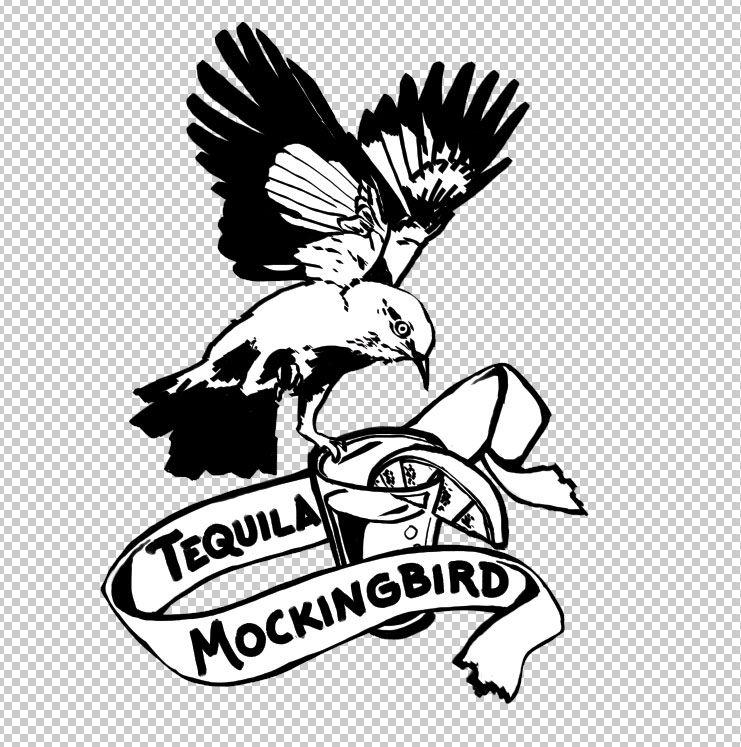 Tequila Bird Logo - Tequila Mockingbird logo drawing. My artwork. Drawings, Artwork