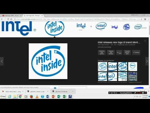 Old Intel Logo - Speed Creation: Making An Old Intel Logo On Adobe Photohop