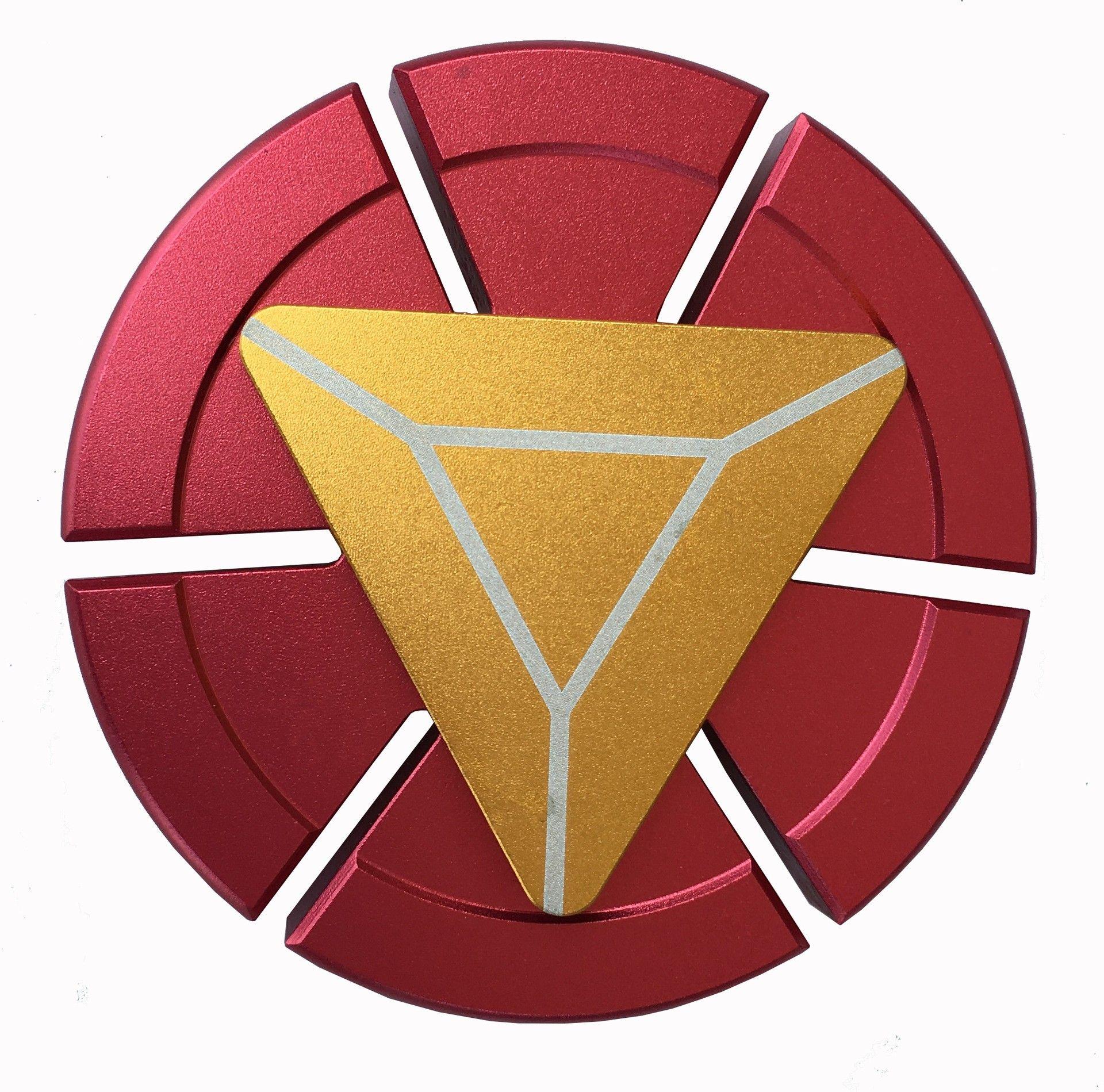 Iron Man Triangle Logo - Iron Man 3D Triangle Fidget Spinner | SmartyKoo