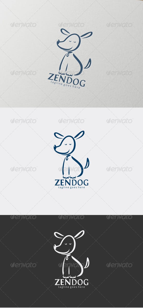Zen Dog Logo - Zendog Logo by oubdf | GraphicRiver