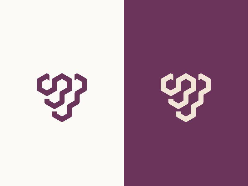 Grape Logo - Brand grape - logo vin by monome | Dribbble | Dribbble