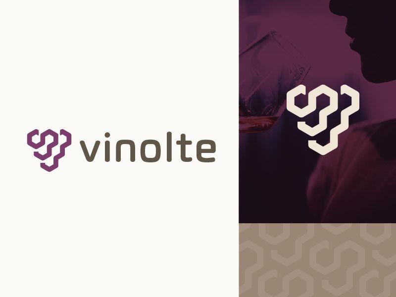 Grape Logo - Logo grape exploration - vine - version geometric minimal by monome ...