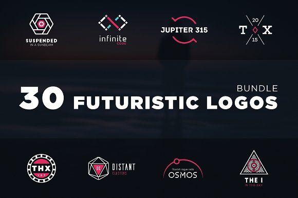 Futuristic Logo - Futuristic logo bundle Logo Templates Creative Market