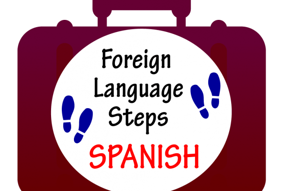 Red Foreign Language Logo - Foreign Language: Spanish
