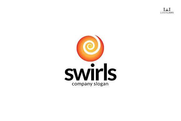 Orange Swirl Logo - Swirls Logo Logo Templates Creative Market