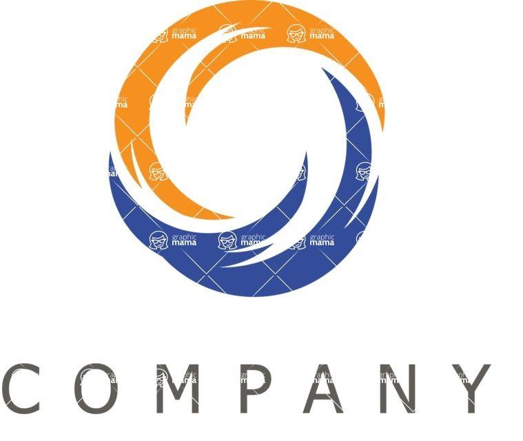Orange Swirl Logo - Vector Logo Collection - Logo for business / company | GraphicMama ...
