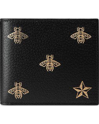 Gucci Bee Logo - Can't Miss Bargains on Gucci Bee Star leather coin wallet - Black