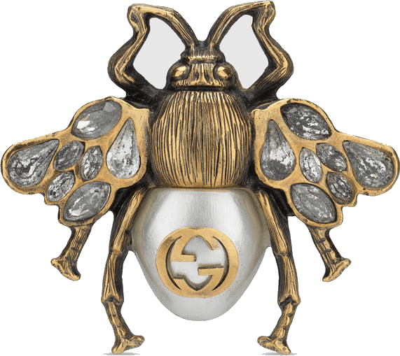 Gucci Bee Logo - carola-corana Rings - Gucci Bee ring crystals - $580.00 - trendMe.net