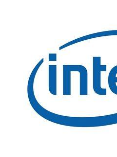 Old Intel Logo - Download wallpaper 240x320 intel, logo, symbol, brand old mobile