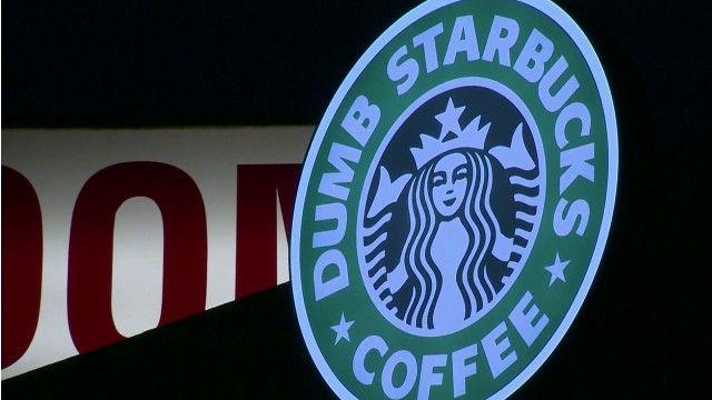 Dumb Starbucks Logo - This 'Dumb Starbucks' gives away coffee - CNN Video