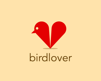 Heart Bird Logo - Creative Examples of Heart Inspired Logo Designs. logo lovin