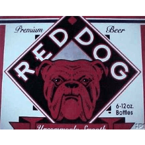 Red Dog Beer Logo - red dog beer label logo