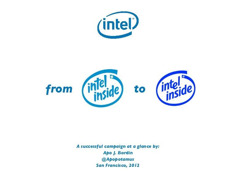 Old Intel Logo - Intel inside History a glance Most image are links to videos a