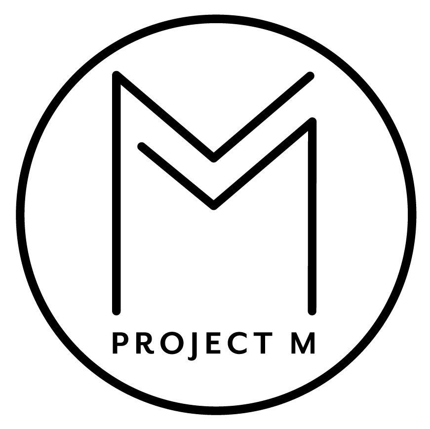 Black and White M Logo - TRADE & MEDIA — PROJECT M WINES