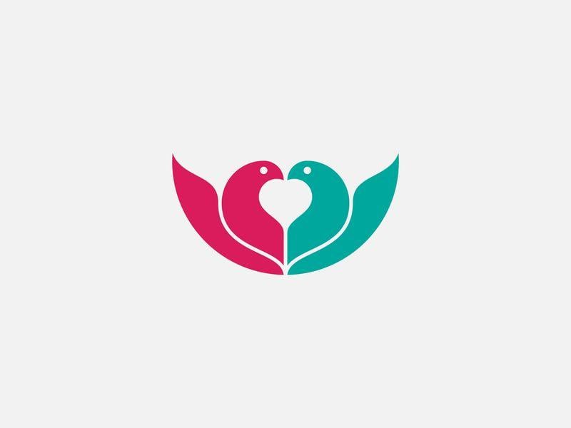 Heart Bird Logo - Bird + Heart