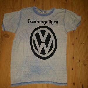 Small VW Logo - Volkswagen Men's T Shirt Size Small Large VW Emblem Logo 50 50 Blend