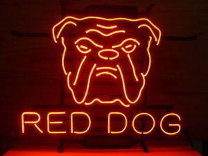 Red Dog Beer Logo - Red Dog Beer Pub Bar Energy Drink Handcrafted Neon Light Sign 24