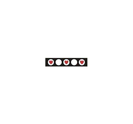 Red and Black Appliance Logo - Celebrate RA21115/69 | Red/Black On White Circle Heart Ribbon | 3.5 ...