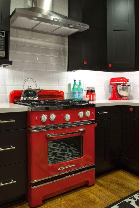 Red and Black Appliance Logo - Kitchen Appliances Colors: New & Exciting Trends | Home Remodeling ...