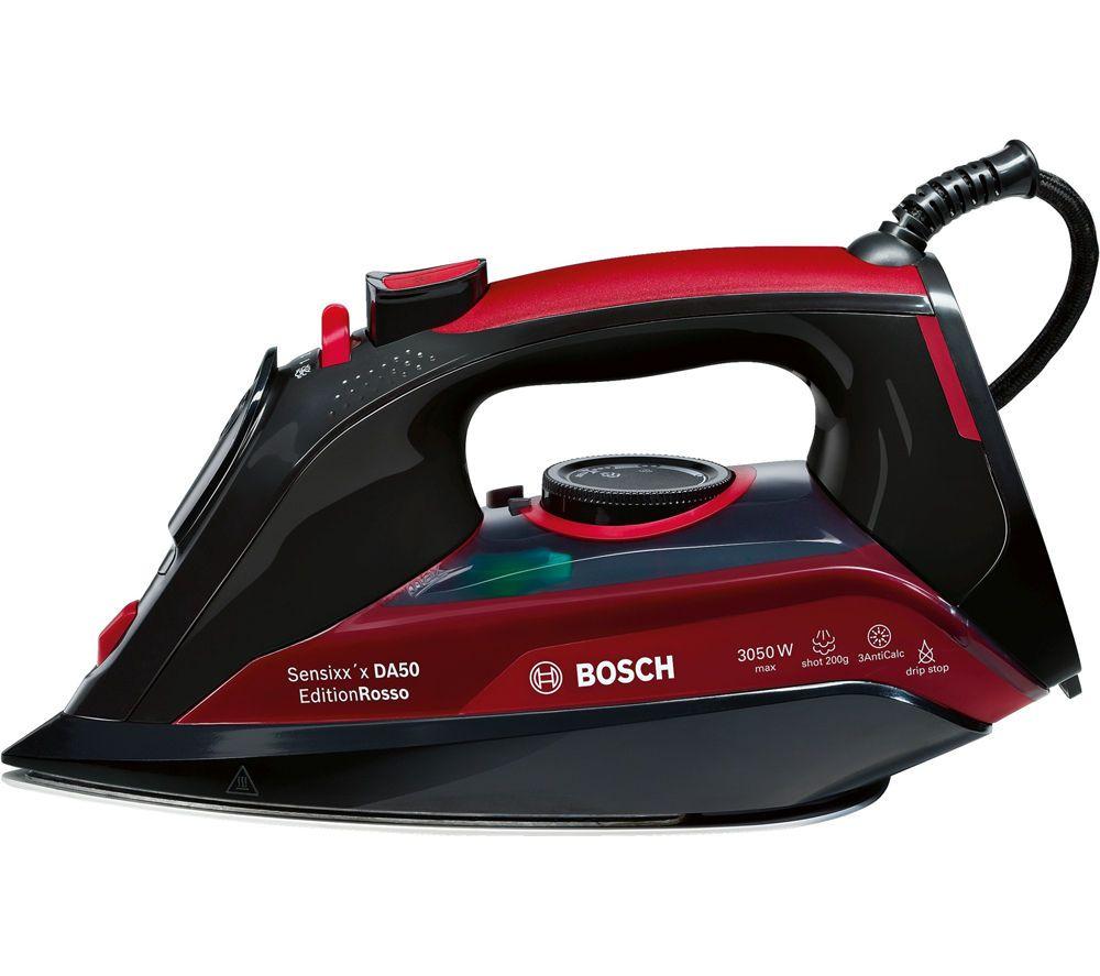 Red and Black Appliance Logo - Buy BOSCH Sensixx TDA5070GB Steam Iron - Black & Red | Free Delivery ...
