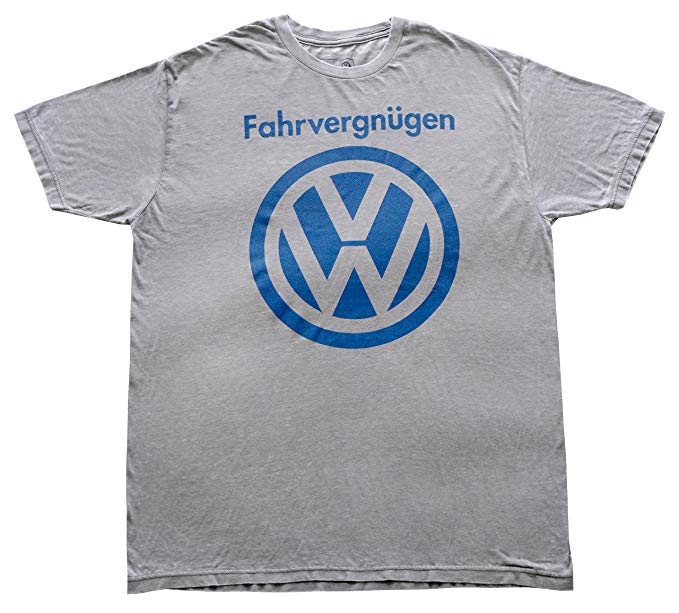 Small VW Logo - Volkswagen VW Logo Licensed Graphic T Shirt, Heather