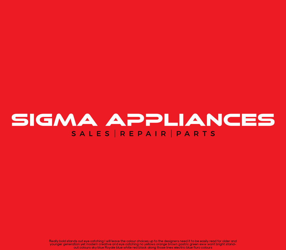 Red and Black Appliance Logo - Elegant, Traditional, Home Appliance Logo Design for Sigma ...