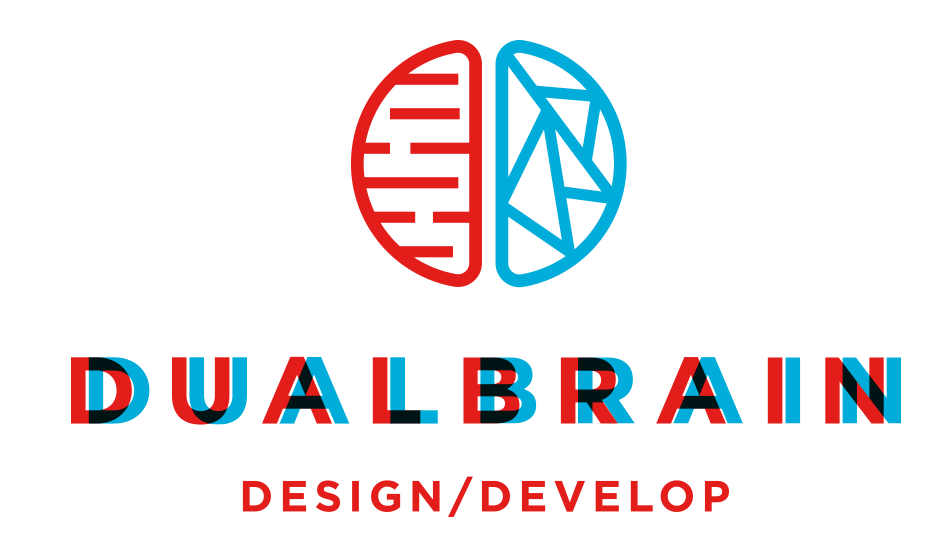 Dual Logo - Dual Brain: Design / Develop