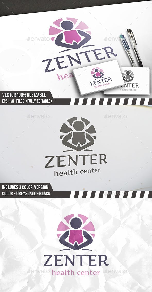 Zen Health Logo - Zen Logo by BossTwinsArt | GraphicRiver