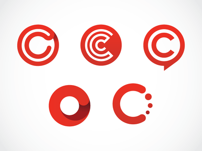 Red Open Circle Logo - Oc Logos