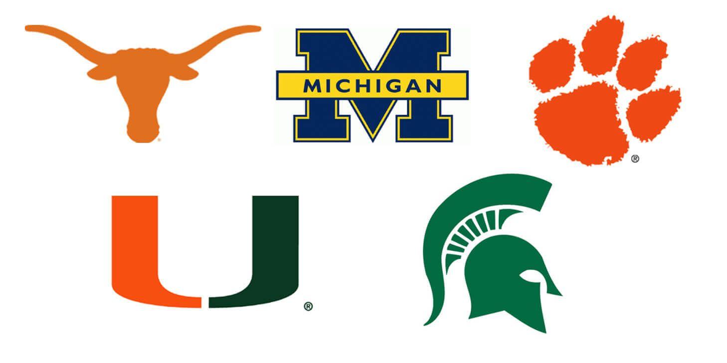 Colloege Logo - Top 5 Best College Football Logo Designs and How This Applies to ...