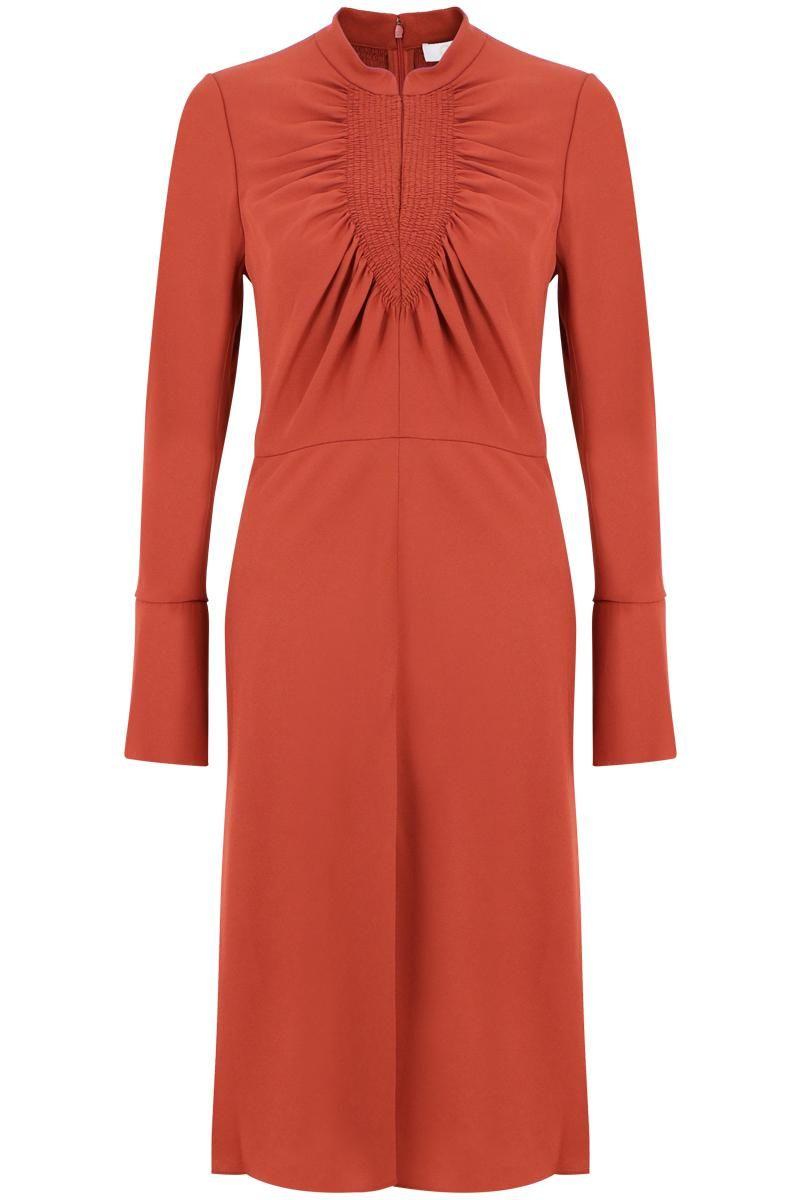 Red Open Circle Logo - Chloé Open Circle Dress Faded Red in Red - Lyst