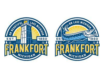 Frankfort Logo - Frankfort Michigan Logos by Tim Frame | Dribbble | Dribbble