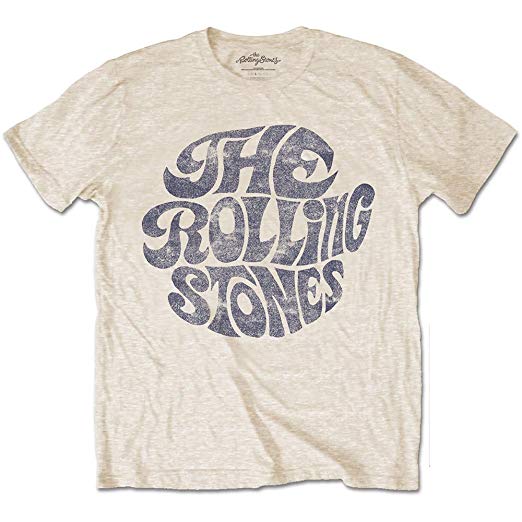 Sand Clothing Logo - Amazon.com: Rolling Stones Men's 0's Logo T-Shirt Sand: Clothing