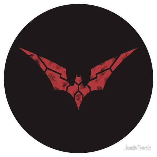 Black Red Bat in Circle Logo - Batman Beyond Segmented Logo (black) circle by JoshBeck | Batman ...