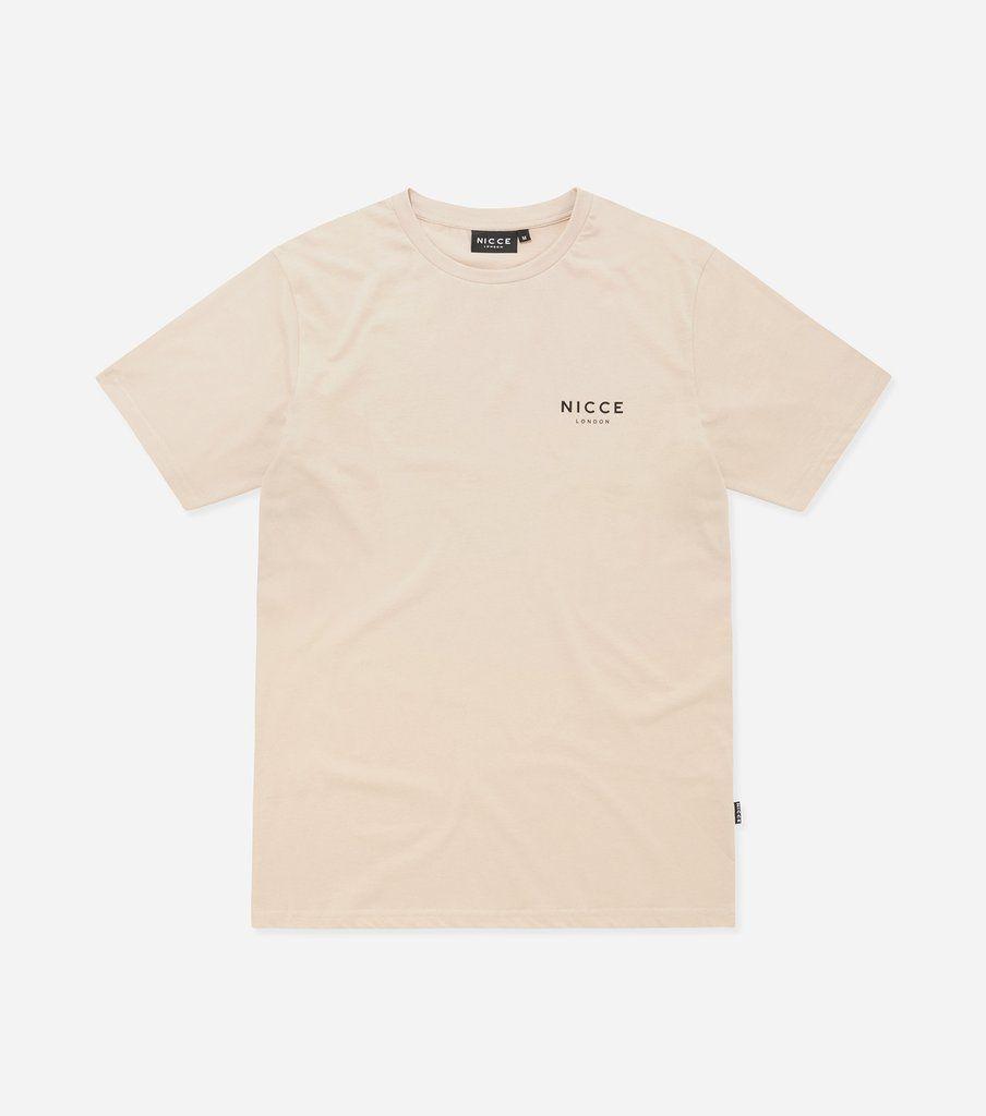 Sand Clothing Logo - NICCE LONDON MENS ORIGINAL CHEST LOGO T SHIRT | SAND