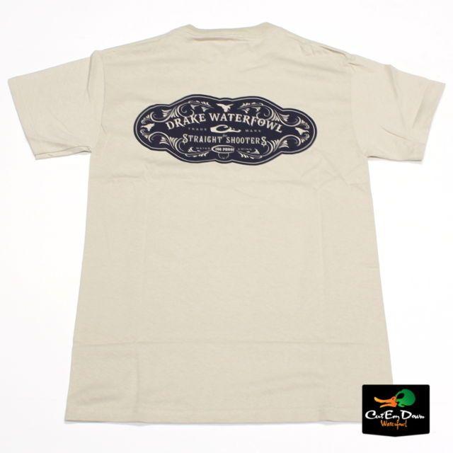 Sand Clothing Logo - Drake Waterfowl Straight Shooters Logo Tee T Shirt Short Sleeve SS