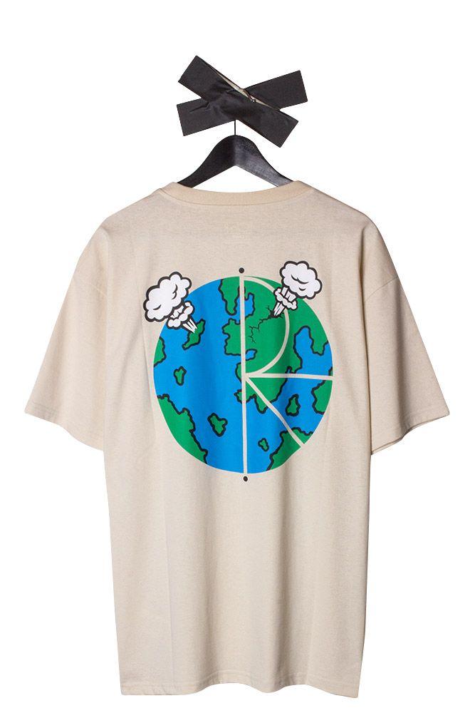 Sand Clothing Logo - Polar World Fill Logo T-Shirt Sand - Bonkers