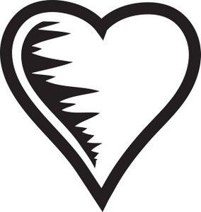 Black and White Heart Logo - Free White Heart Cliparts, Download Free Clip Art, Free Clip Art on ...