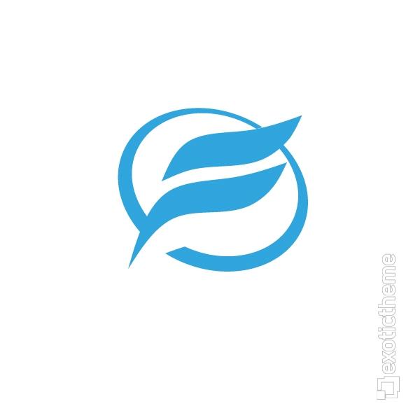 Letter F Logo - Letter F with Circle Logo - ExoticTheme