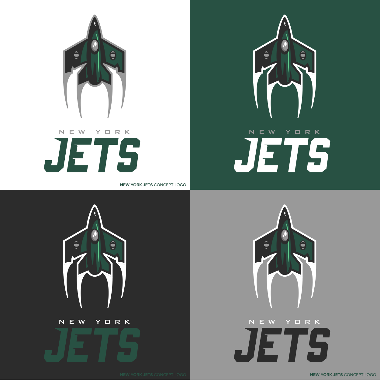 New York Jets New Logo - New York Jets Concept Creamer's Sports Logos