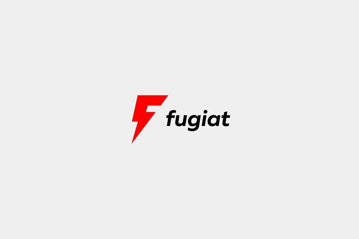 Letter F Logo - Universal letter F logo. Flash sign. Logo Templates Creative Market