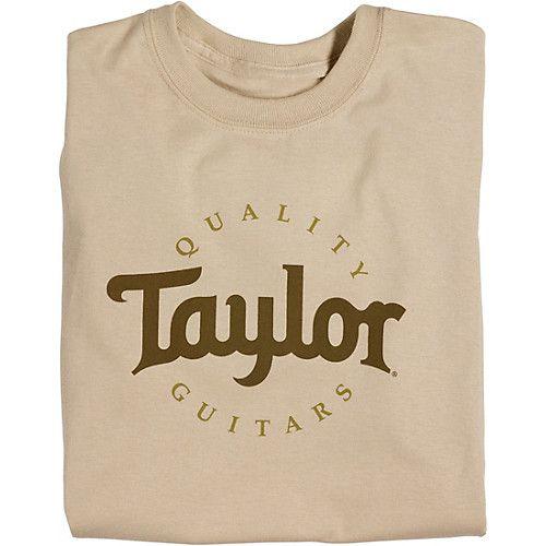 Sand Clothing Logo - Taylor Two-Color Logo T-Shirt Sand Small | Musician's Friend