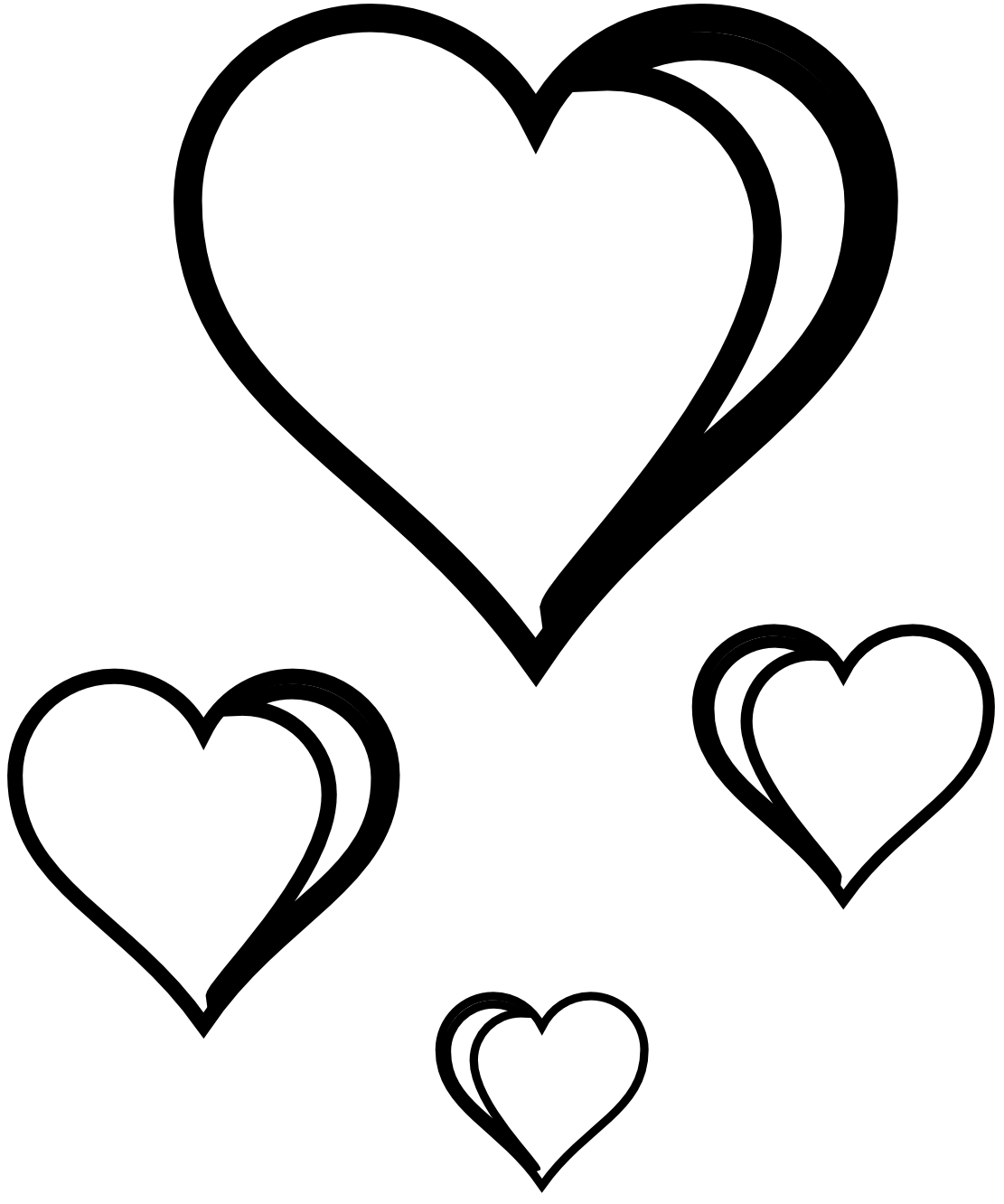 Black and White Heart Logo - Free White Heart Clipart, Download Free Clip Art, Free Clip Art