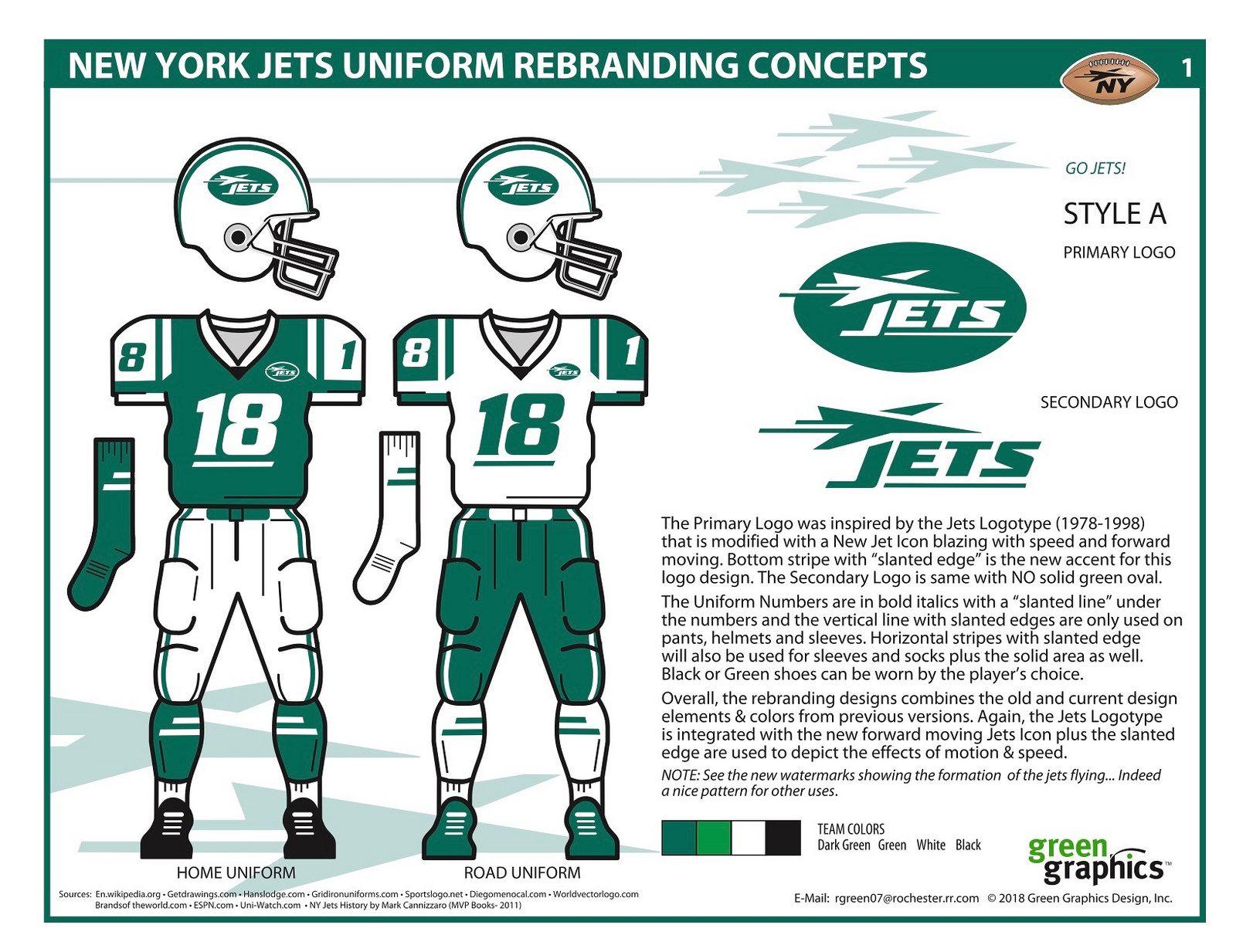 Jets Football Logo - Uni Watch delivers the winning entries for the New York Jets ...