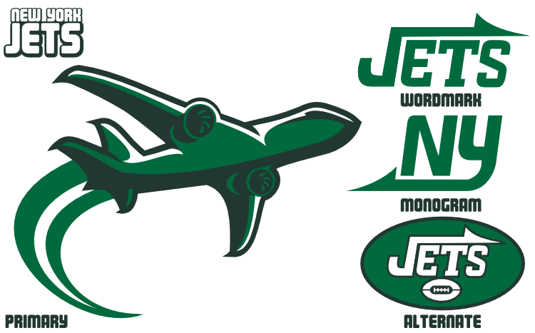 New York Jets New Logo - The New York Jets Creamer's Sports Logos