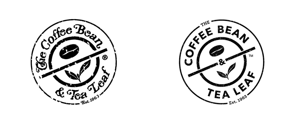Black and White Leaf Logo - Brand New: New Logo for The Coffee Bean & Tea Leaf