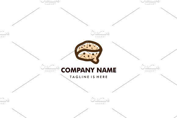 Coffee Bean Logo - neuro coffee bean brain smart logo Logo Templates Creative Market