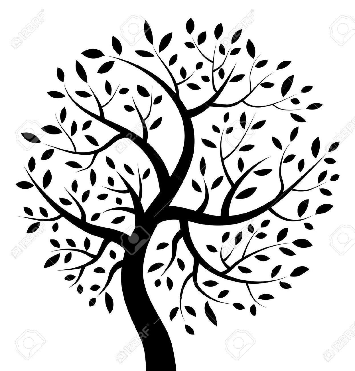 Black and White Tree Logo - Black And White Tree Of Life Clipart