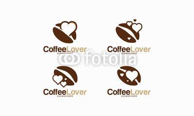 Coffee Bean Logo - Set Of Coffee Lover Logo Designs Concept Vector, Coffee Bean Logo ...